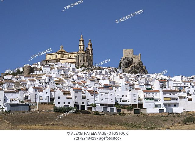 Olvera, one of white towns of Andalusia, Spain