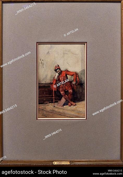 """Seated buffon"", 1870, Eduardo Zamacois (1873-1971)