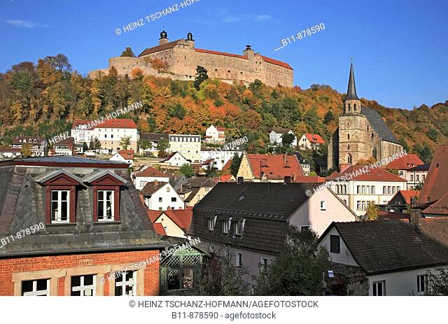 Castle Plassenburg at Kulmbach, Upper Frankonia, Bavaria, Germany