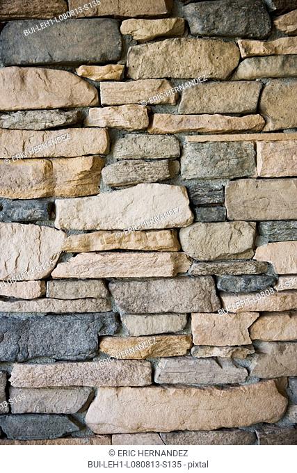Detail stone brick wall
