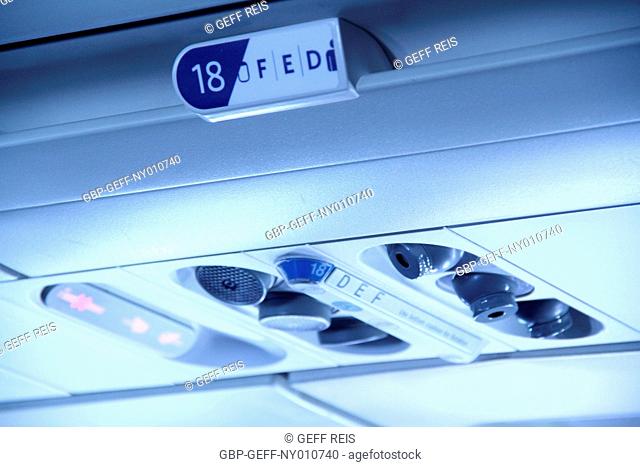 Details of inside airplane