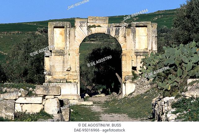 Arch of Alexander Severus (228 AD), Roman city of Thugga (now Dougga) (Unesco World Heritage List, 1997), Tunisia