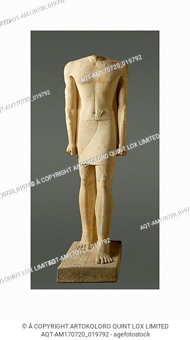 Headless statue of Babaef as younger man, Old Kingdom, Dynasty 4â€“5, ca. 2475â€“2450 B.C., From Egypt, Memphite Region, Giza, Western Cemebery, Mastaba G5230