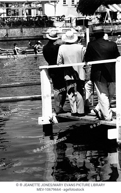 Henley Royal Regatta, Henley-on-Thames, South Oxfordshire. Spectators watching the action