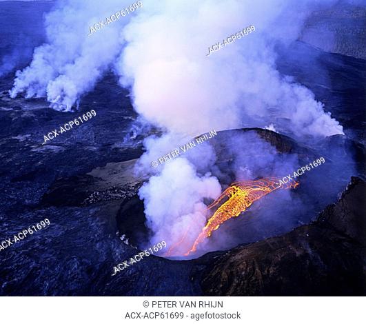 Volcanoes National Park Hawaii. kilauea Erupting