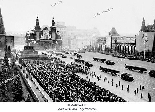 military parade on Red Square, Moscow 1961