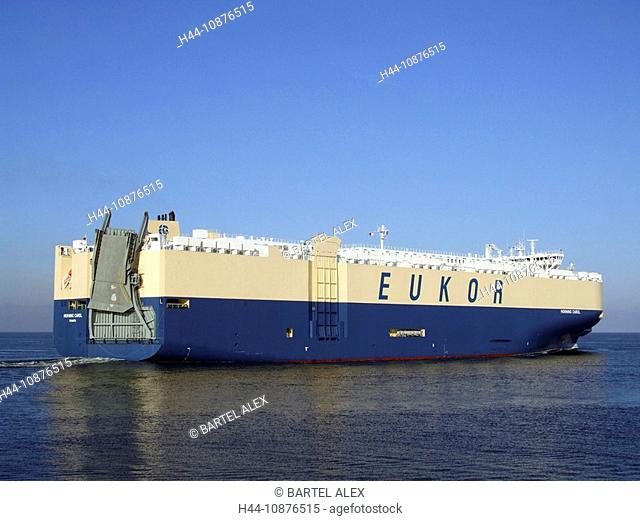 Ship, Car Transporter, Le Havre, Normandy, France