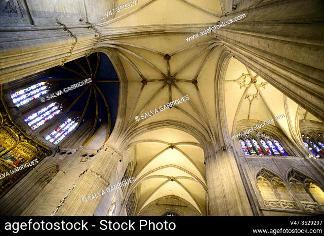 Interior of the Cathedral of Oviedo, Asturias, Spain