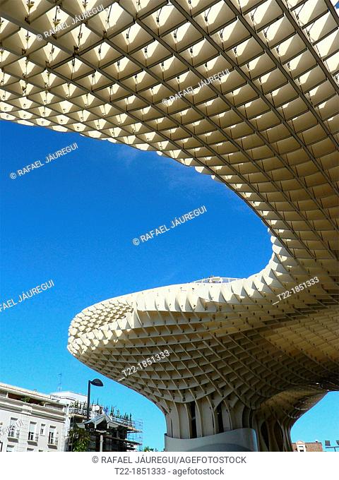 Sevilla Spain  Metropol Parasol in the square of the Encarnacion in Seville