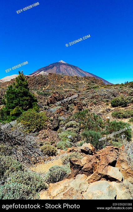 The El Teide National Park in Tenerife, Spain