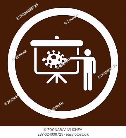 Bacteria Lecture Rounded Vector Icon