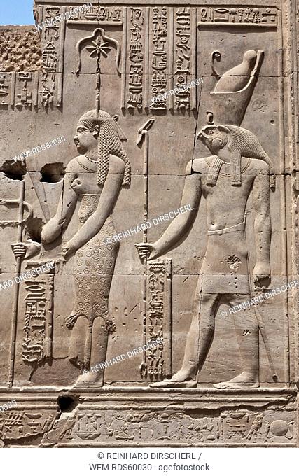 Relief in Kom Ombo Temple, Kom Ombo, Egypt