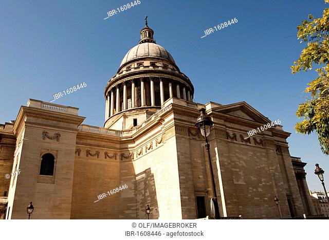 Panthéon, Pantheon, burial place and memorial for the heroes of France, Quartier Latin, Paris, Ile de France region, France, Europe
