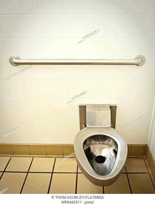 Toilet in a Public Restroom