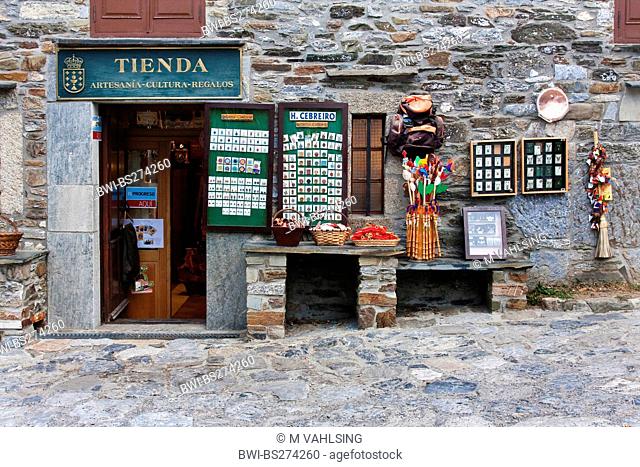 souvenir shop, Spain, Galicien , Lugo, O Cebreiro
