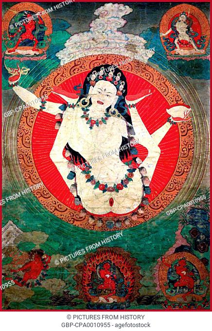 China / Tibet: Painting of Sukhasiddhi Dakini, 19th century