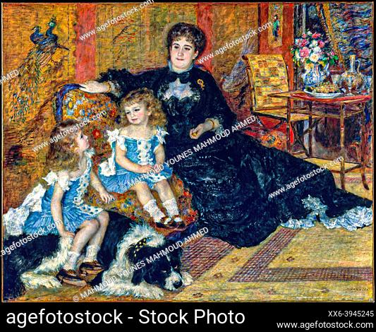 Auguste Renoir, Madame Georges Charpentier (Marguérite-Louise Lemonnier, 1848–1904) and Her Children, Georgette-Berthe (1872–1945) and Paul-Émile-Charles...