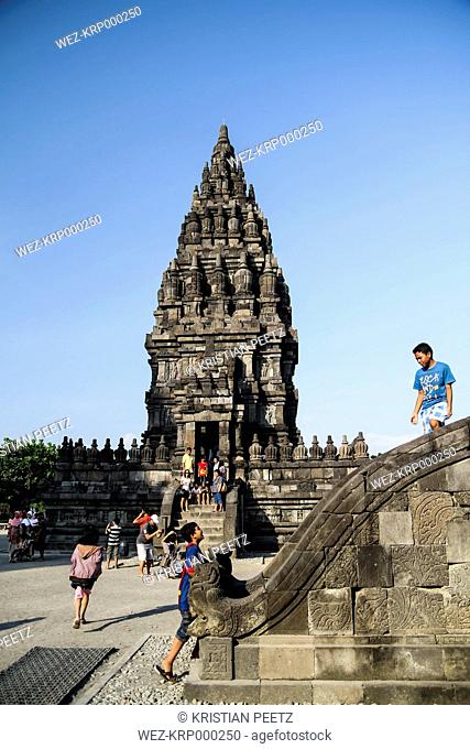 Indonesia, Java, Buildings in the temple Prambanan near Yogyakarta