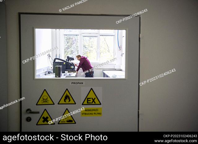 Laboratories for materials testing in the Silon company, which produces plastic compounds, Plana nad Luznici, Czech Republic, October 24, 2023
