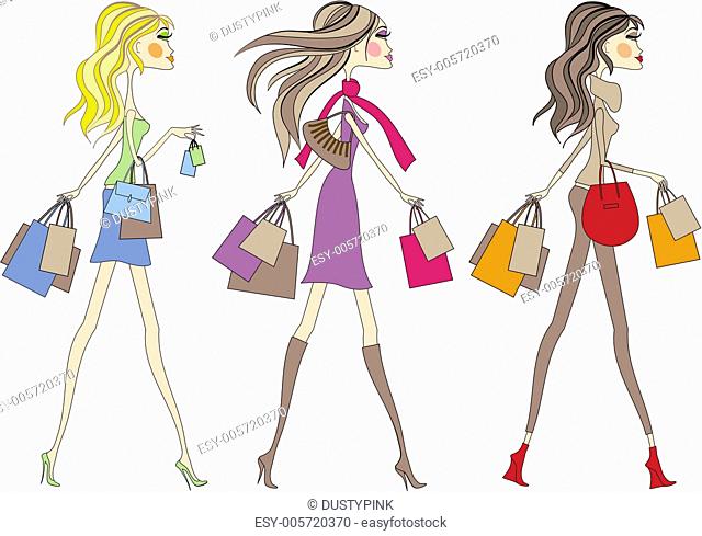 shopping women