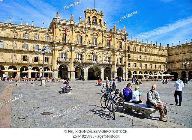 Plaza Mayor  Main Square, by Alberto Churriguerra, Salamanca, Spain