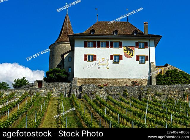 Schloss Erlach, Gemeinde Erlach, Kanton Bern, Schweiz / Erlach Castle, municipality of Erlach, Canton of Bern, Switzerland
