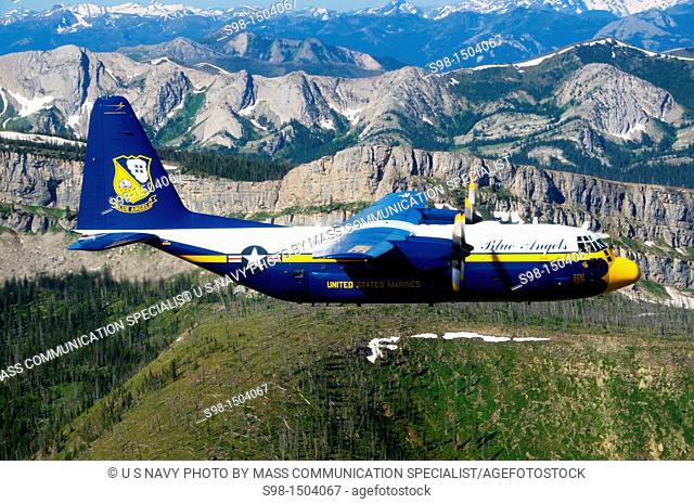 WESTERN MONTANA July 29, 2011 Fat Albert, a C-130 Hercules aircraft assigned to the U S  Navy flight demonstration squadron, the Blue Angels