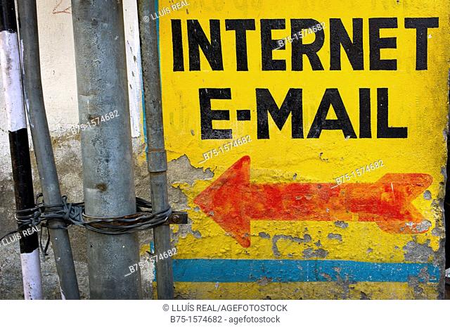 Internet, E-mail, India, Asia