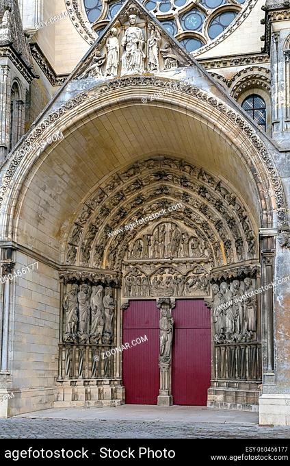 Laon Cathedral is one of the most important examples of the Gothic architecture of the 12th and 13th centuries located in Laon, Picardy, France