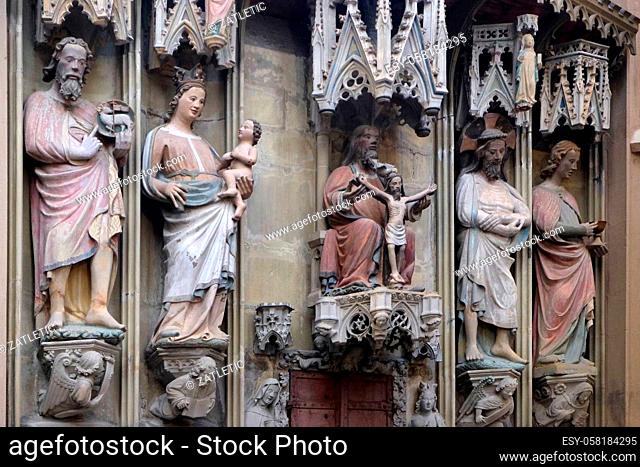 Tabernacle in St James Church in Rothenburg ob der Tauber, Germany