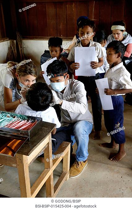 Arrupe Karuna Krom outreach program run by the Catholic church (jesuits) in Battambang, Cambodia. Spanish and Cambodian dentists in school