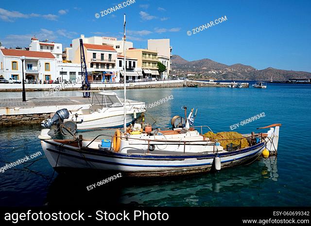 Boote, Agios Nikolaos, Kreta, agios, nikolaos, griechenland, mittelmeer, fischerboot, boot, fischerboote, malerisch, see, hafen, bootshafen, fischerhafen