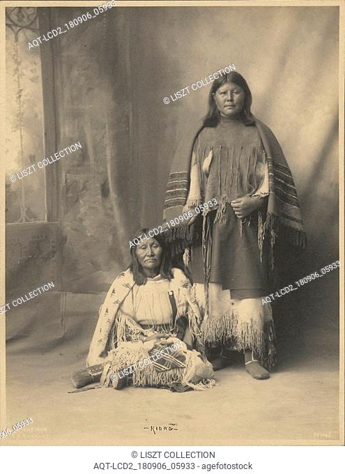Kiowa Two Women; Adolph F. Muhr (American, died 1913), Frank A. Rinehart (American, 1861 - 1928); 1898; Platinum print; 23.3 x 17