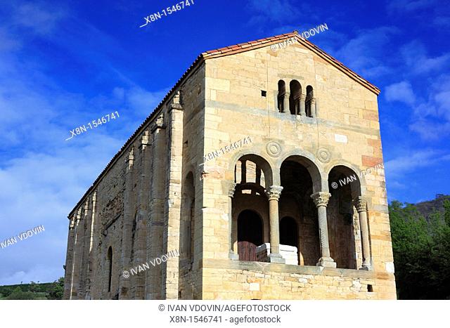 Church of St Mary at Mount Naranco UNESCO World Heritage Site, near Oviedo, Asturias, Spain