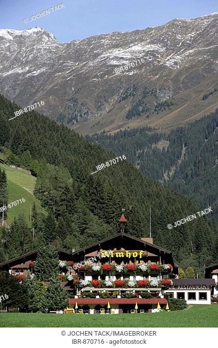 Almhof Hotel und Restaurant, Milders, Stubaital Valley, Tyrol, Austria, Europe