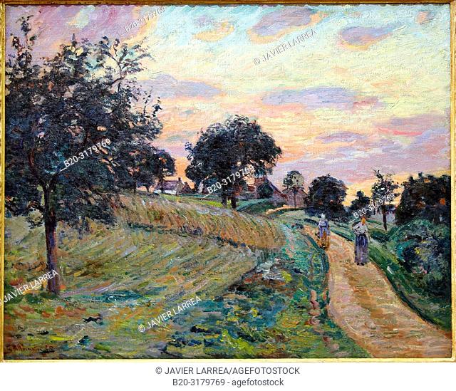 """Road at Damiette"", 1885, Armand Guillaumin, Thyssen Bornemisza Museum, Madrid, Spain