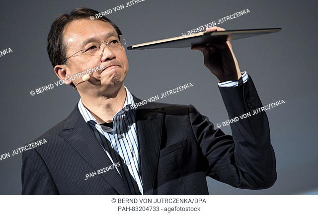 CEO of Acer, Jason Chen, presents new products on the first press day in the run-up to the international radio exhibition (IFA) in Berlin,  Germany