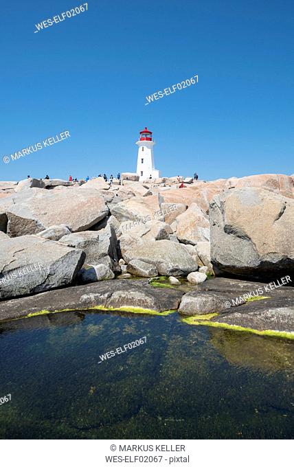 Canada, Nova Scotia, Peggys Cove Lighthouse