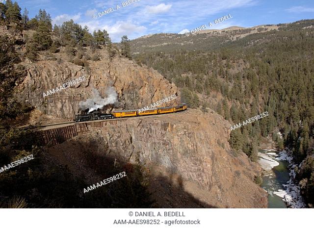 Durango Silverton Railroad in February, Colorado