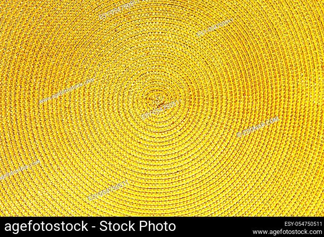 Special texture in shiny gold concentric circles