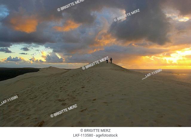 Sunset at the Dune du Pilat, dept Gironde, France