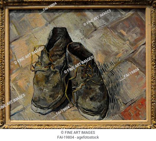 maximaal Additief Boven hoofd en schouder Shoes. Gogh, Vincent, van (1853-1890). Oil on canvas. Postimpressionism,  Stock Photo, Picture And Rights Managed Image. Pic. FAI-19804 | agefotostock