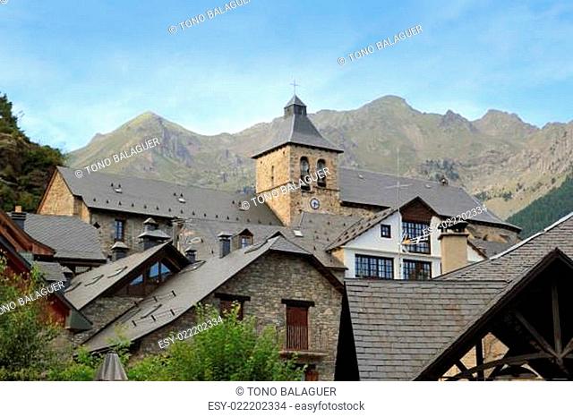 Sallent de Gallego Pyrenees stone village Huesca