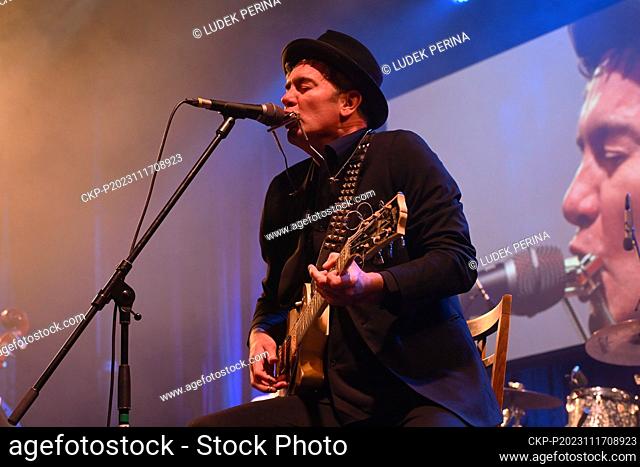 Frontman, singer, guitarist and harmonica player Garrett Dutton of G. Love and Special Sauce band performed on the second day of the 27th International Music...