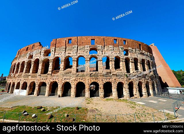 The Colosseum Roman amphitheatre, Rome, Italy
