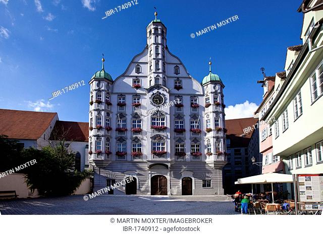 Town hall, Memmingen, Lower Allgaeu, Allgaeu, Swabia, Bavaria, Germany, Europe