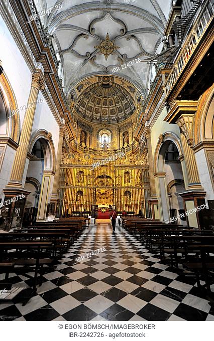 Interior, Capilla del Salvador, Redeemer Chapel or Holy Chapel of the Saviour, 16th century, and Parador Nacional del Condestable Davalos on Plaza Vázquez de...