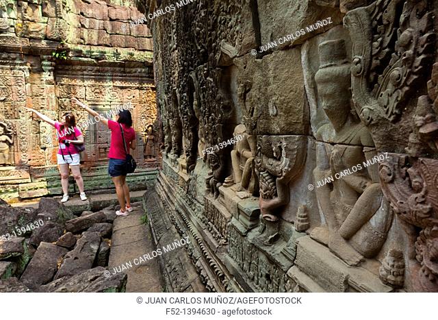 Preah Khan Temple  Angkor  Siem Reap town, Siem Reap province  Cambodia, Asia
