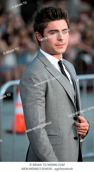 Celebrities attend Universal Pictures World premiere of NEIGHBORS at Regency Village Theater in Westwood. Featuring: Zac Efron Where: Los Angeles, California