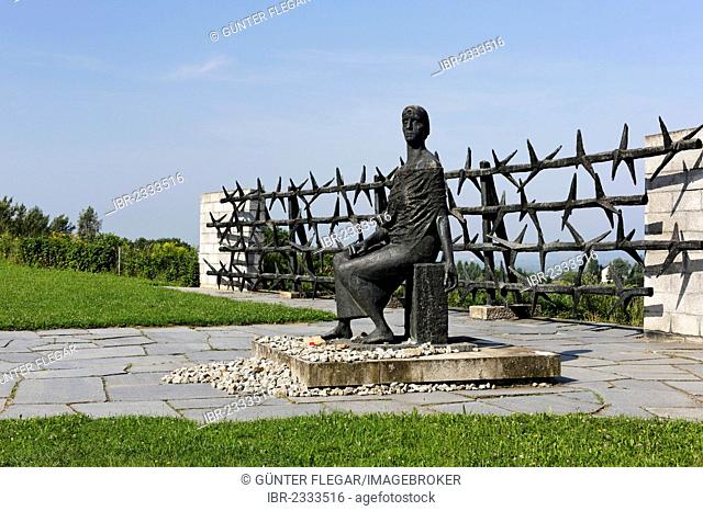 Monument, memorial of the former GDR, East Germany, in the Monument Park, Mauthausen Concentration Camp, Perg, Upper Austria, Austria, Europe